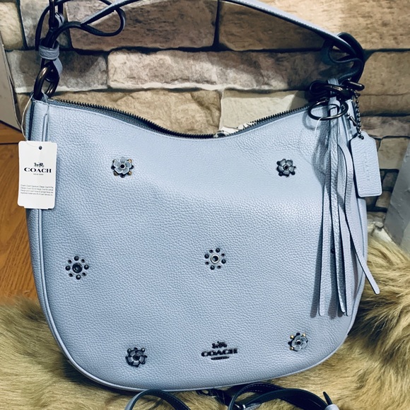 Coach Handbags - Authentic Coach pebbled leather rivets Hobo/Crosby